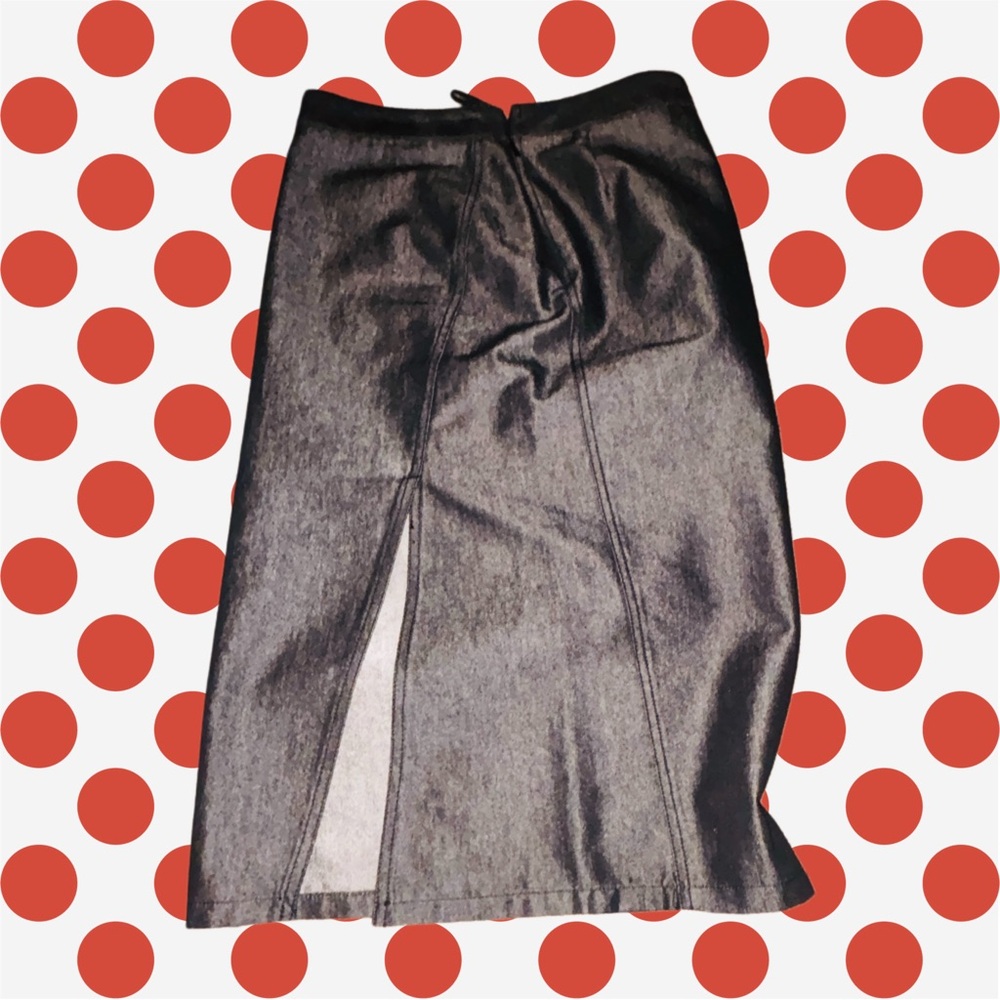 Gucci Charcoal Denim Pencil Skirt